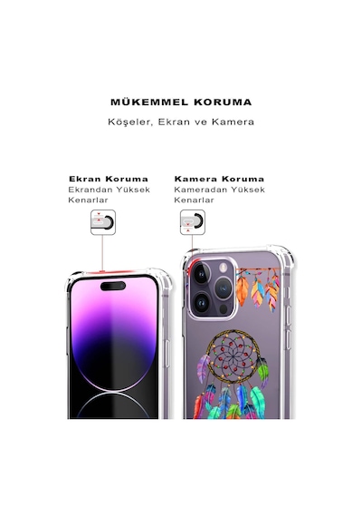 Prinrify Samsung Galaxy J6+ Plus Uyumlu Nazar Boncuğu 6 Baskılı Şeffaf Köşe Korumalı Antişok Kılıf