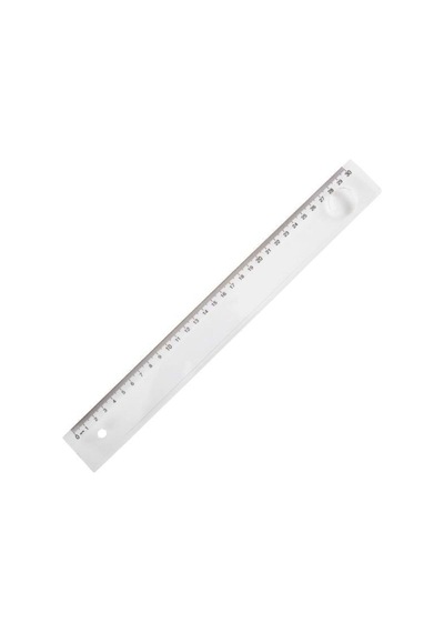 Cetvel Plastik Mercekli 30 Cm Şeffaf