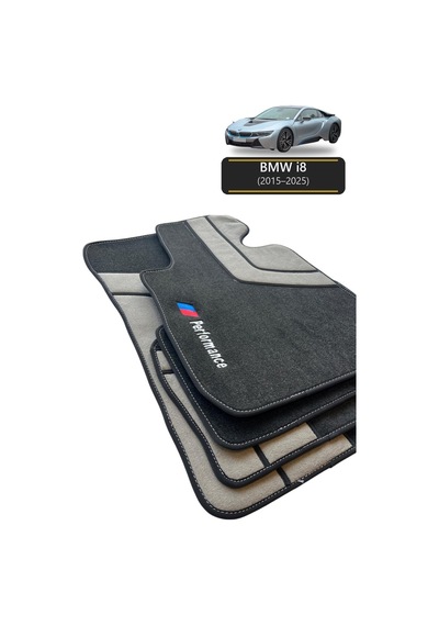 Oto Halı Paspas Seti Bmw İ8 2015 2025 Uyumlu Sport Kaymaz & Şık Tasarım