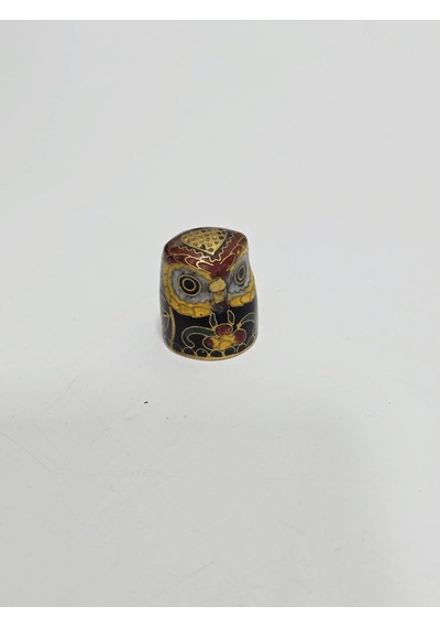 Antika Cloisonne Emaye Yüksük 24x19,75mm 065