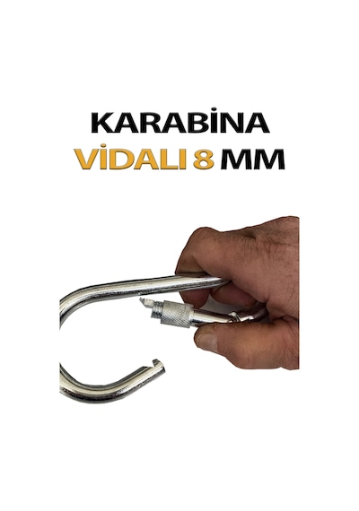 Karabina Vidalı 8 Mm 5 Adet