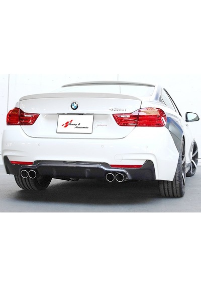 Bmw F32-F33-F36 M Performance Sağ Sol Çift Çıkış Difüzör Parlak