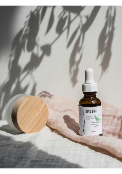 Hint Yağı 30 Ml Kaş, Kirpik, Saç Ve Cilt Için %100 Saf & Soğuk Sıkım Besleyici Bakım Yağı