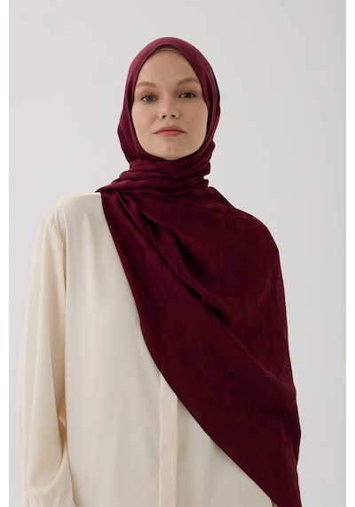 Valentino Orlandi Logo Serisi Monogram Şal - 06244 Kırmızı