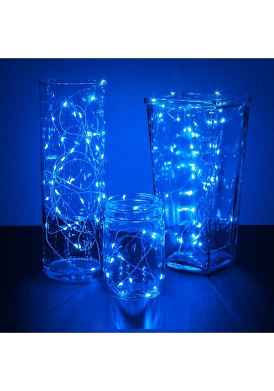MİKRO PERİ LEDLİ PİLLİ MAVİ LED IŞIK MAVİ PİLLİ IŞIK 10 METRE MAVİ PİLLİ IŞIK MAVİ YILBAŞI AĞACI IŞIĞI MAVİ NOEL AĞACI IŞIĞI Mavi