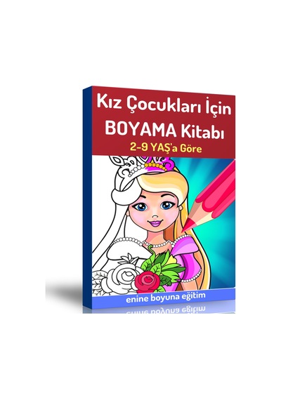 Kız Çocukları İçin Boyama Kitabı (Spiralli Kitap)
