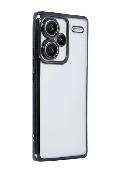Xiaomi Redmi Note 13 Pro Plus Uyumlu Kılıf Lensli Silikon - Siyah