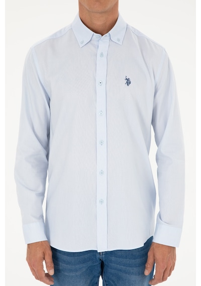 U.s. Polo Assn. Erkek Açık Mavi Gömlek Basic 50282614-vr003 Açık Mavi