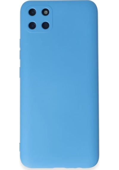 Newface Realme C11 Kılıf Nano İçi Kadife Silikon - Mavi