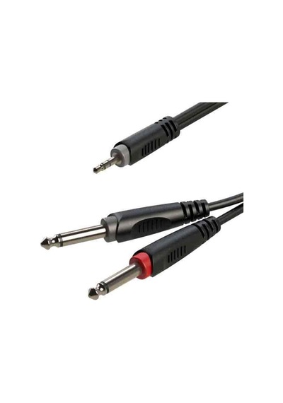 Roxtone Rx-K12603 3 Metre 3.5 Mm Stereo - Çift Mono Gitar Hazır