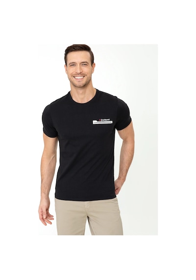 Bisiklet Yaka Slim Fit T-shirt-siyah Siyah