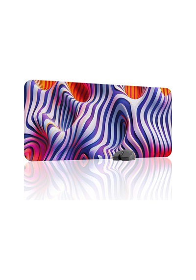 Realistik Çizgi Kaymaz Dikişli Kauçuk Oyuncu Mousepad V2 - 90x40 Xxl Gaming Mouse Pad Fare Altlığı