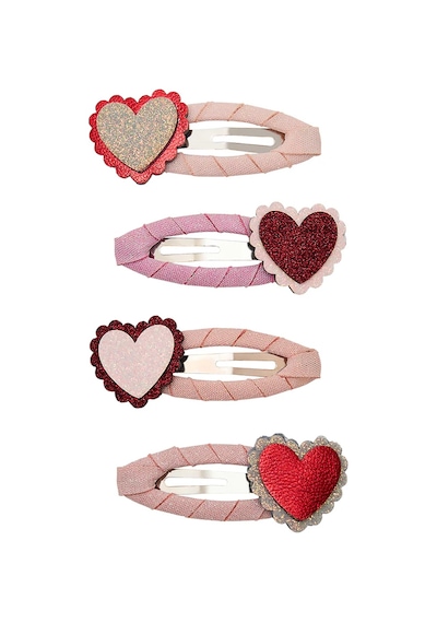 Mimi & Lula Scalloped Heart 4'lü Toka Çok Renkli
