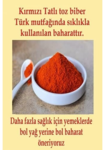 Tatlı Toz Kırmızı Biber 1000 Gr - 1 Kg