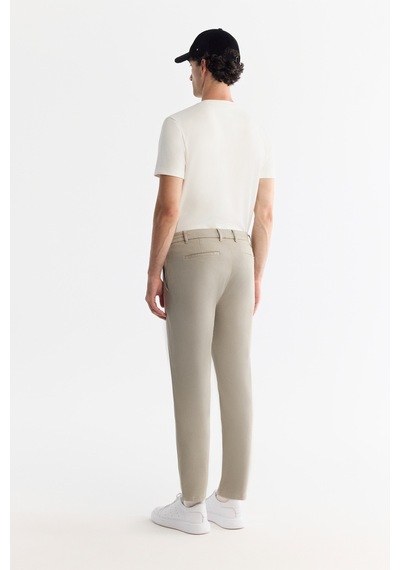 Avva Erkek Vizon Yanı Lastikli Yumuşak Tuşeli Duble Paça Slim Fit Pantolon A42y3007