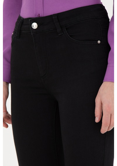 U.S. Polo Assn. Kadın Siyah Toothpick Fit Jean Pantolon 50288513-DN0027