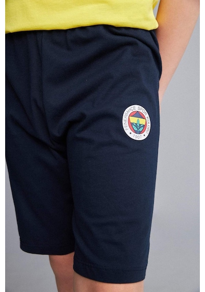 Defacto Fenerbahçe Kısa Kollu Pijama Üst Şort Pijama Alt 2li Pijama Takımı Erkek Çocuk H7338a826hsyl291 Sarı-yl291