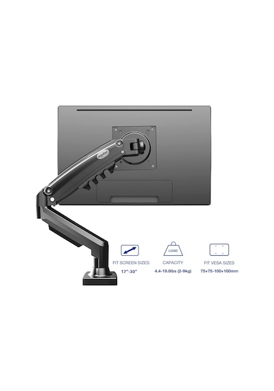 Ergoflex Nb North Bayou F80 17-30" Amortisörlü Monitör Stand Usb Kablolu