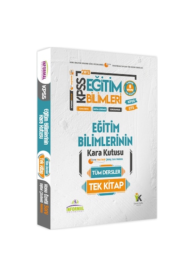 KPSS-AGS Eğitim Bilimlerinin Kara Kutusu Tüm Dersler Tek Kitap Özetli Çözümlü Çıkmış Soru Bankası