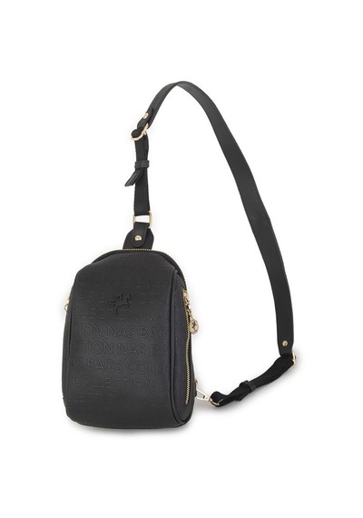 Nas Bag Bel Ve Body Bag Siyah Gofraj Siyah
