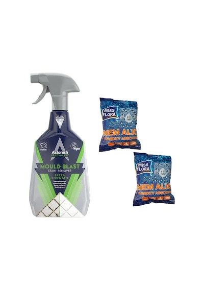 Gojo Astonish Küf Temizleyici 750 Ml + Miss Flora Nem Alıcı 450 G Yedek 2 Adet Diğer