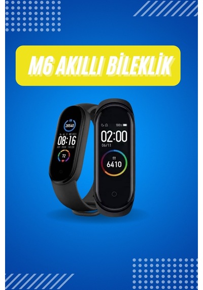 Akıllı - 491 - Uyumlu Bileklik M6 Adımsayar Spor Modları Çağrı Görme - Spt-gld - Türkçe Menü Dpas26
