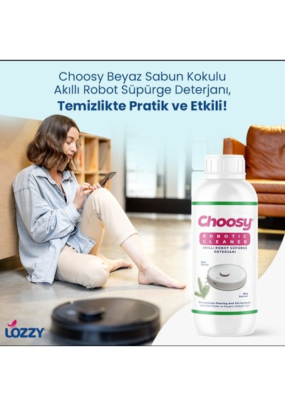 Choosy Robot Süpürge Zemin Temizleyicisi Robot Süpürge Deterjanı 1 L