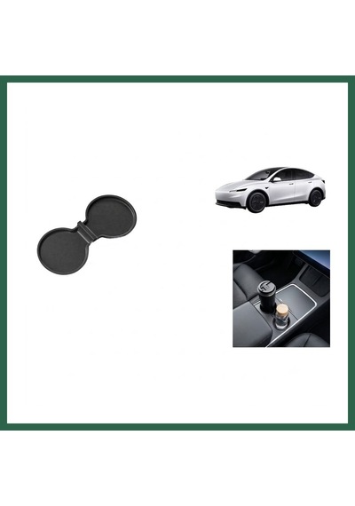 Vıntessy Tesla Model 3 Model Y Standart Juniper 2025+ Uyumlu Orta Bardaklık Pedi Kaymaz Konsol Koruyucu Matı 1 Adet Siyah Bzs01