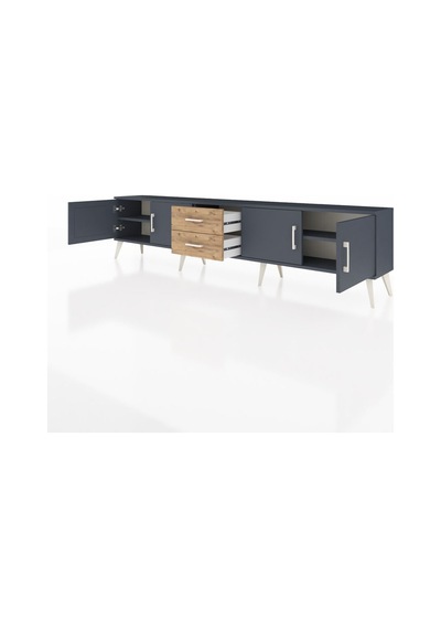 Arges Tv Ünitesi 2 Raflı 2 Çekmeceli 4 Kapaklı 220x30x51 Antrasit-antrasit/çam Antrasıt/atlas Çam - Antrasıt Arges Tv Ünitesi 2 Raflı 2 Çekmeceli 4 Kapaklı 220x30x51 Antrasit-antrasit/çam Antrasıt/atlas Çam - Antrasıt