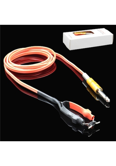 XLine Tattoo XLC 2102 Red Dövme Makinesi Clip Cord Bağlantı Kablosu Kırmızı