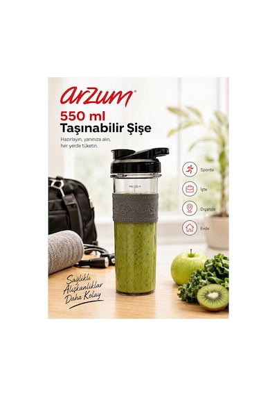 Arzum AR1211 Shake'n Take Go 550 W Kişisel Blender