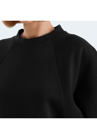 Slazenger VIA Kadın Oversıze Siyah Sweatshirt