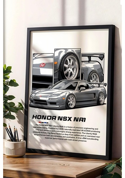 Nsx Na1 Çerçeveli Tablo - Honda Car Poster