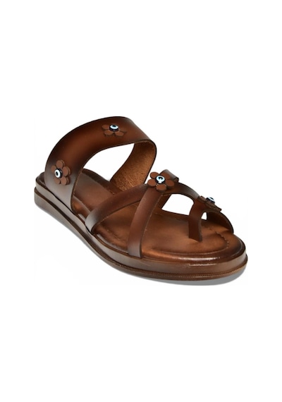 Fox Shoes Y390022603 Kahverengi Hakiki Deri Nazar Boncuklu Parmak Detaylı Kadın Terlik Kahverengi Fox Shoes Y390022603 Kahverengi Hakiki Deri Nazar Boncuklu Parmak Detaylı Kadın Terlik Kahverengi