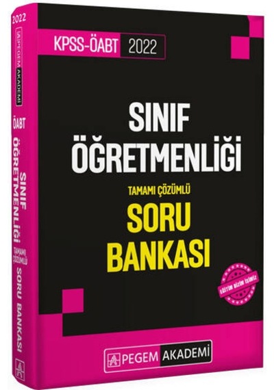 2022 KPSS ÖABT Sınıf Öğretmenliği Soru Bankası- Pegem Akademi Yayıncılık