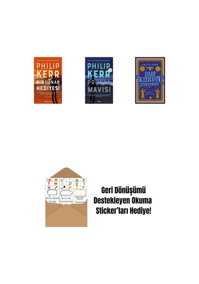 Bir Yunan Hediyesi + Prusya Mavisi + Dahi İkizlerin Serüvenleri - Babilli Mavi Cin + Okuma Sticker'ları