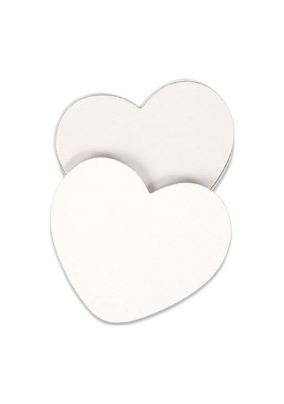 Sublimasyon Magnet Küçük Kalp 8 CM x 7 CM 10 Adet
