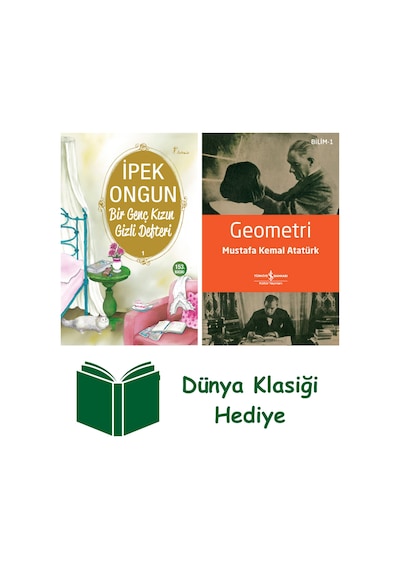 Bir Genç Kızın Gizli Defteri 1 + Geometri + Dünya Klasiği Hediye