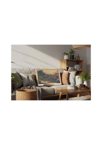 Hokusai Şair Sarumaru Dayu Çerçevesiz Poster 30x42 Cm A3 Tablo Japon Sanatı Duvar Dekoru
