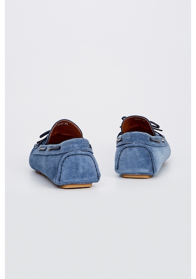 Valmenti Rachele Erkek Jean Süet Hakiki Deri Loafer Ayakkabı 355 13661 Erk Ayk Y23 Mavi
