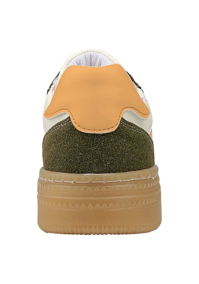 Kadın Vegan Deri Krem Sneakers - Warner Bros Looney Tunes Sylvester And Tweety Tasarım Çok Renkli