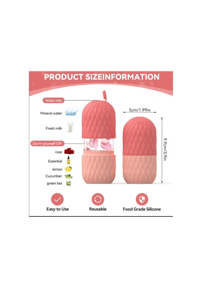 Donguan Silikon Buz Rulosu Yüz İçin - Ergonomik Tasarım, Şişkinlik Ve Kızarıklık Rahatlatma İçin