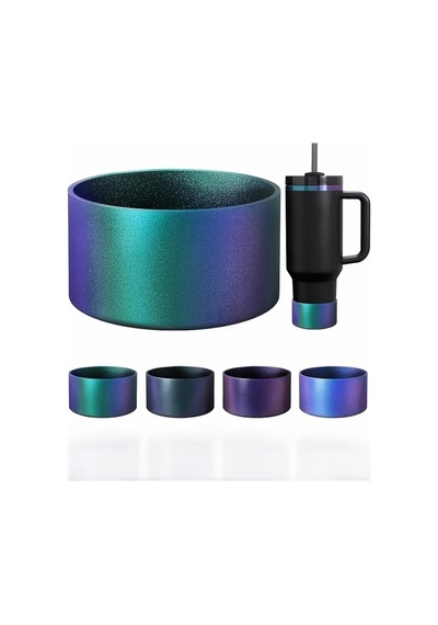 Quencher Uyumlu Koruyucu Taban Kılıfı, Jungle Green Yanardöner Renk, Kalınlaştırılmış Tasarım 50 x 22