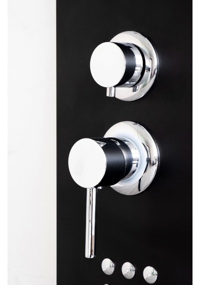 Decordem Banora Infinity Lux Duş Paneli, 5 Fonksiyonlu, Siyah