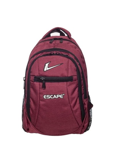 Tahticmer Escape Okul Sırt Çantası 15 İnç Laptop Notebook Bordo Renk 4 Farklı Bölme 31x44 Cm Escape 307