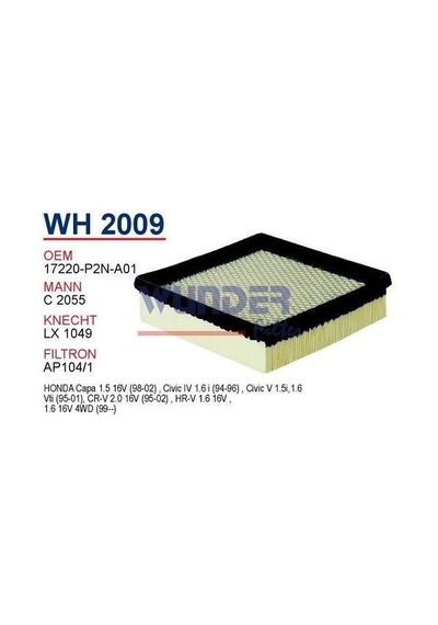 Wunder Honda Civic Euro 1 6 Ils Hava Filtresi