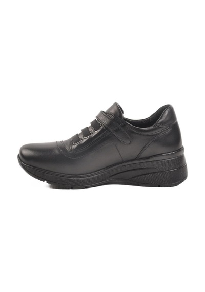 Voyager Z010 Kadın Siyah Deri 36-40 Comfort Ayakkabı Siyah
