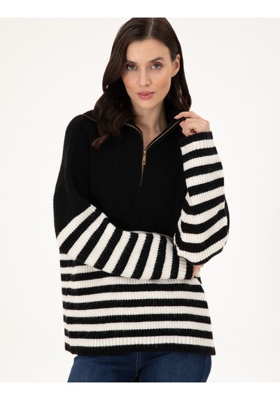 Pierre Cardin Kadın Siyah Kazak /triko 50298102-vr046 Siyah