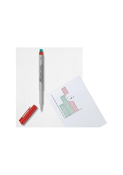 Faber-castell Permanent Marker M Uçlu Siyah Kalem, Asetat Silgili, Cd Cam Tepegöz Ve Düz Yüzeyler İçin 103 Ivory