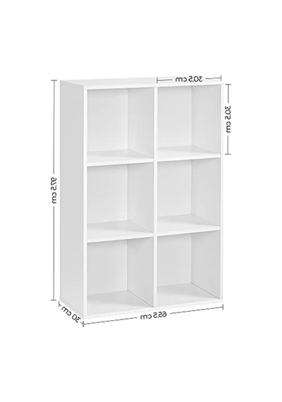 65,5 X 97,5 X 30 Cm Ahşap 6 Bölmeli Kitaplık Abanoz - Beyaz 65,5 X 97,5 X 30 Cm Ahşap 6 Bölmeli Kitaplık Abanoz - Beyaz